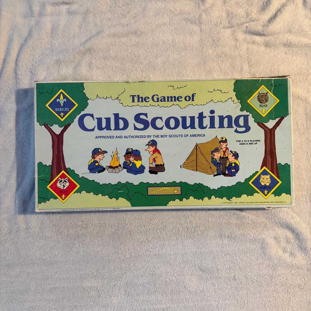 Vintage‎ 1987 Game of Cub Scouting Board Game Cadaco Boy Scouts Complete